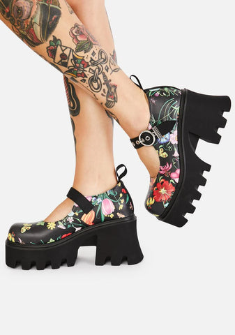 Watch Me Bloom Platform Mary Janes