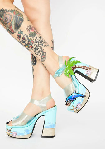 She's A Catch Platform Heels