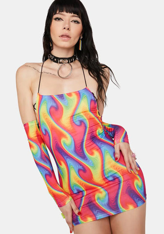 Wild Heat Dress & Gloves Set