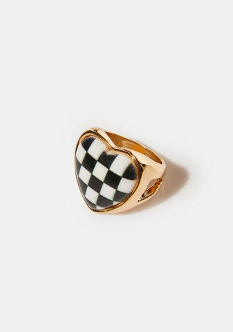 Check Me Out Heart Ring