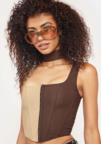 We’ve Met Before Two Tone Corset