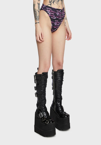 Techno High Waist Shorts