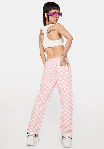 Up For A Challenge Checkered Pants