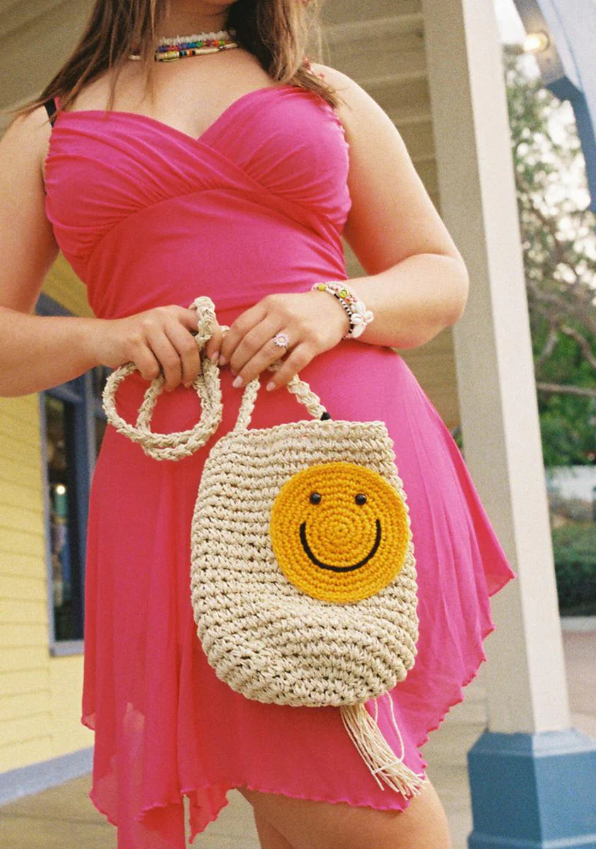 Happy Travels Woven Bag