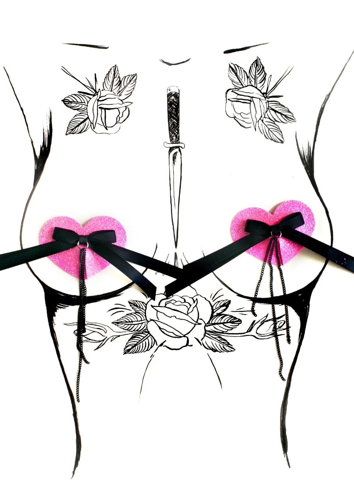 Teddy Hearts Pasties