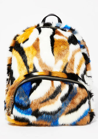 Earn Your Stripes Fuzzy Backpack