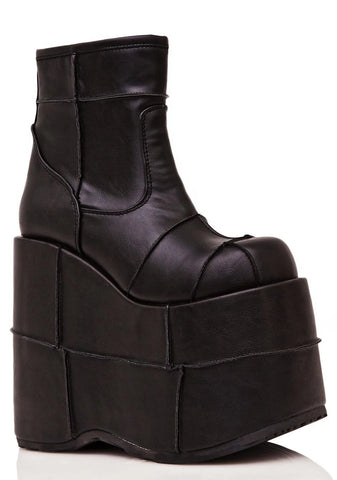 Stack-201 Unisex Platform Ankle Boots