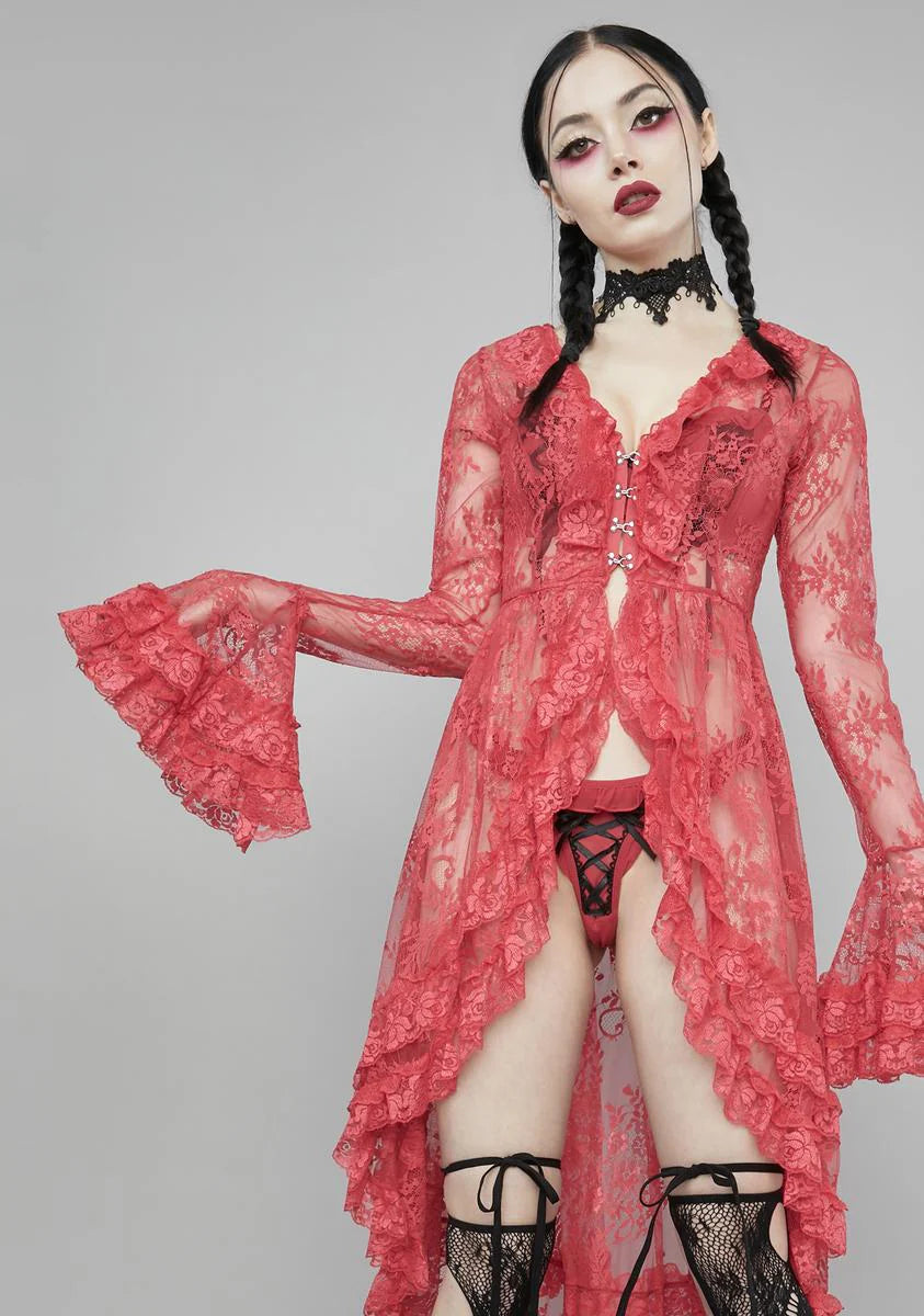 Rouge Happily Ever Afterlife Lace Duster