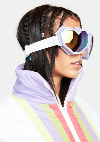 Lilac Heart Goggles