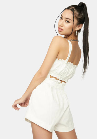 Sweet Serenade Ruffle Shorts Set