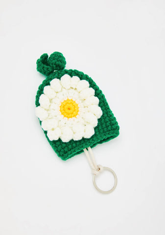Daisy From The Garden Knit Key Cover