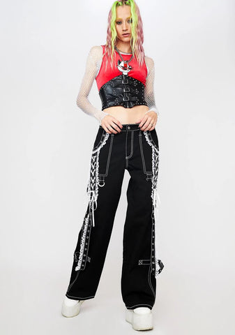 Lace Dark Street Pants