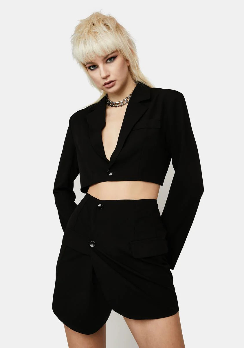 Baddie Making Deals Skirt Set