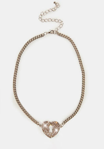 Highkey Rhinestone Chain Necklace