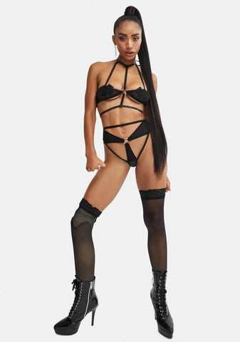 Damn I'm Good Fishnet Lingerie Set