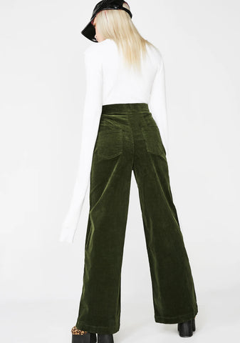 Wide Leg Corduroy Pants