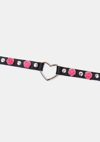 Sweet Love Like A Rose O-Ring Choker