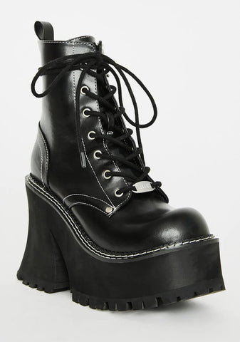 Dark Animal Behavior Platform Boots