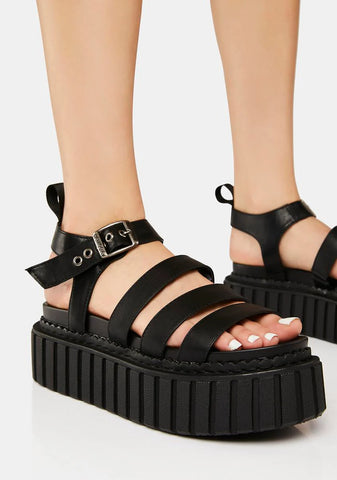 Bad Habits Chunky Creeper Sandals