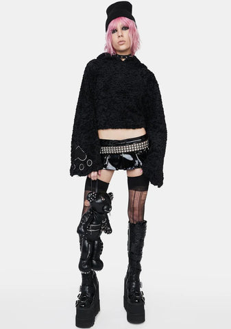 Cute Cat Paw Fluffy Pullover