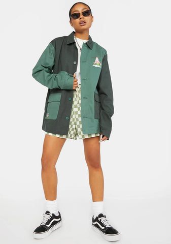 Sensai Color Block Military Jacket