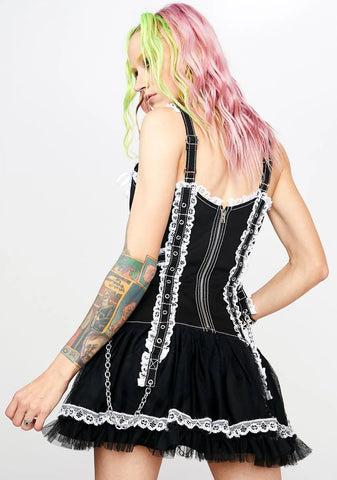 White Lace Mini Dress