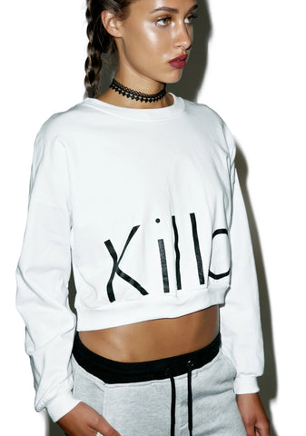 Killa Cropped Crewneck