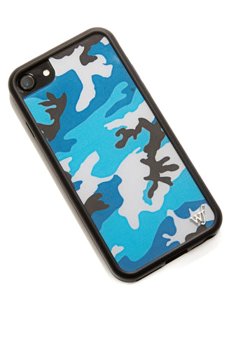 Blue Camo IPhone Case