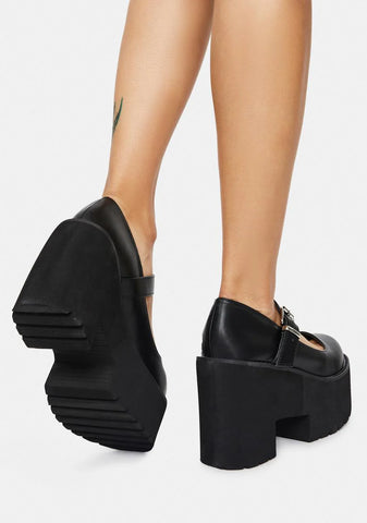 Hit The City Platform Mary Janes