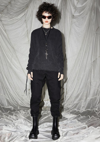 Reverb Unisex Ruched Sleeve T-Shirt