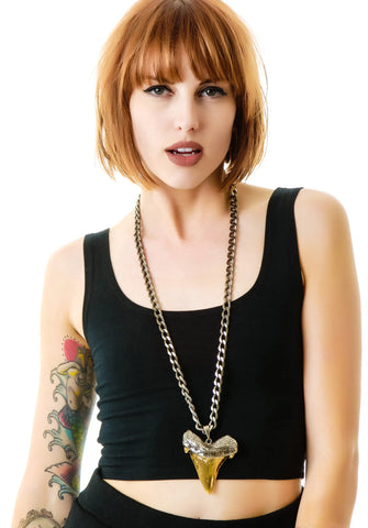 Oversized Shark Tooth Necklace