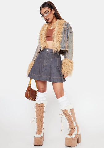 Smokin' Goal Seeker Denim Skirt
