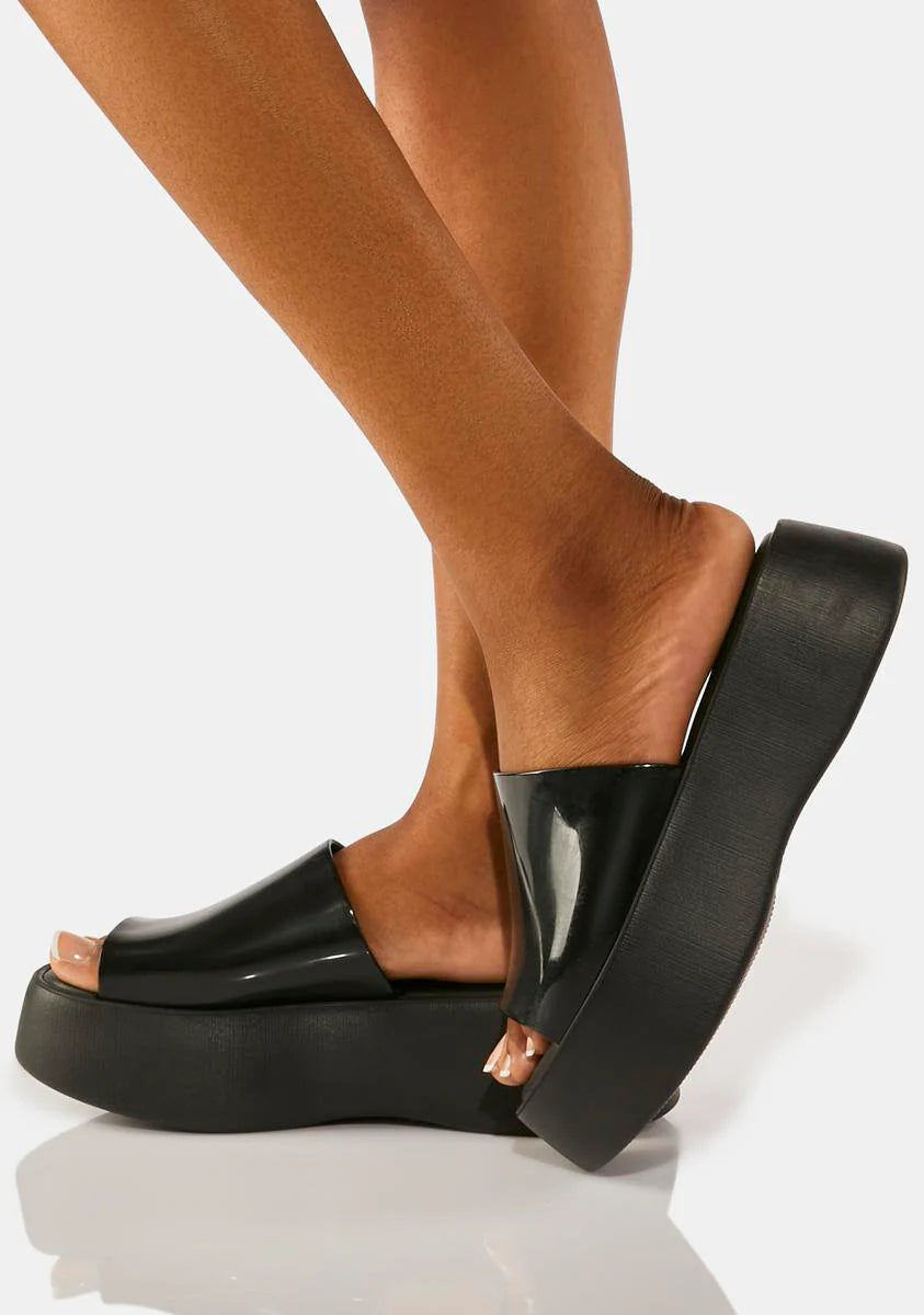 Becky Platform Slide Sandals
