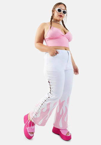 Always Fired Up Twill Flare Pants