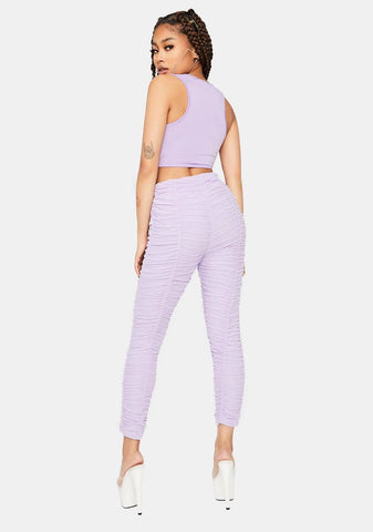 When We Drive Ruched Leggings Set