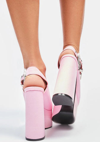 Western Fields Rhinestone Buckle Sandals