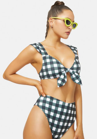 Remember This Forever Gingham Bikini Set