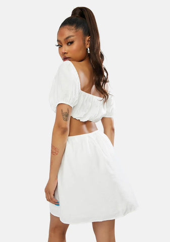 Springtime Kisses Cutout Mini Dress