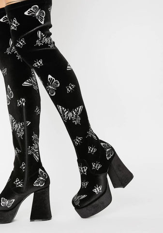 Mystical Metamorphosis Thigh High Boots