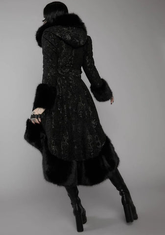 Haunted Hills Brocade High-Low Coat