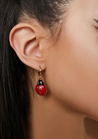 You're Buggin' Out Ladybug Earrings