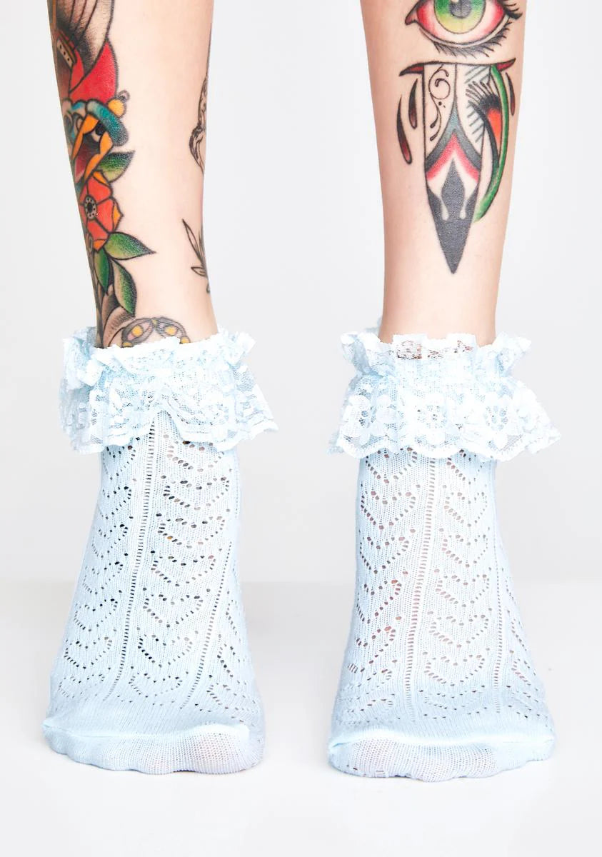 Addicted To Love Ruffle Socks