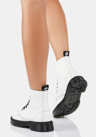 Adara Vegan Leather Chunky Boots