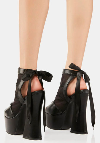Weave The Night Platform Heels