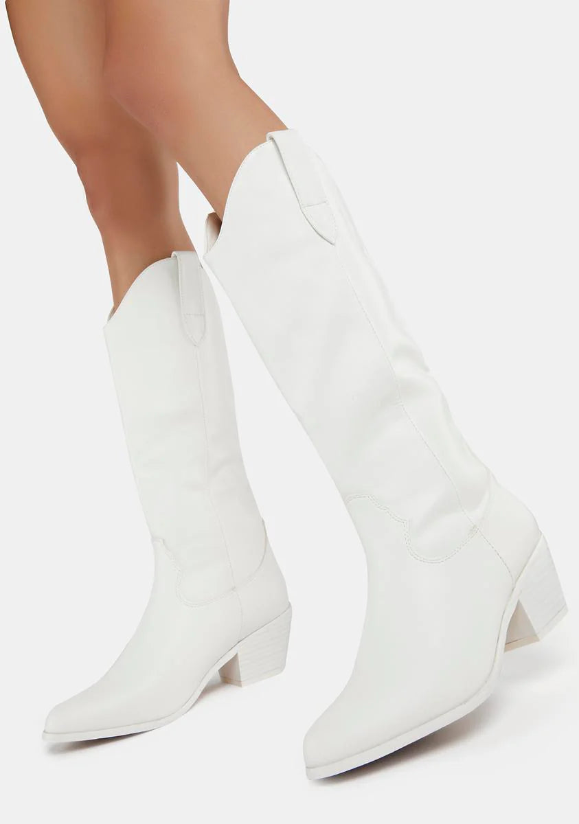 Pearl Romance Rodeo Cowboy Boots