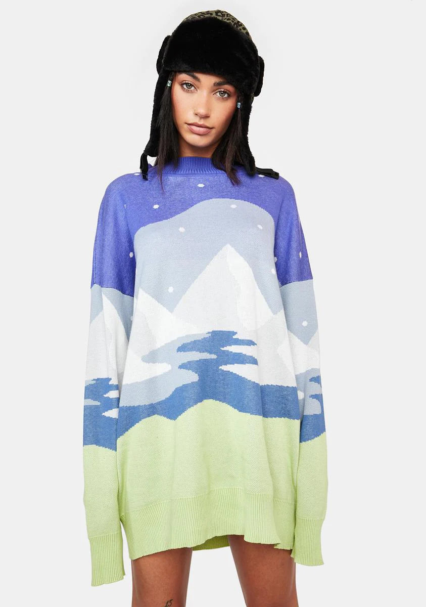 Lost In The Frost Intarsia Sweater