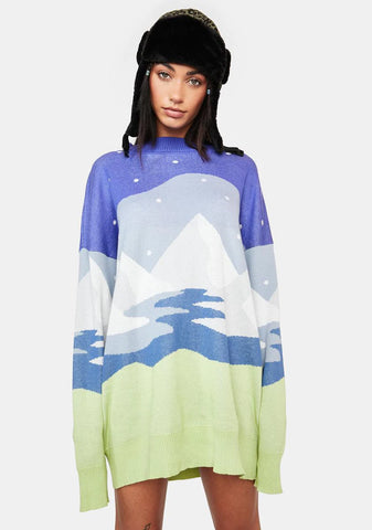 Lost In The Frost Intarsia Sweater