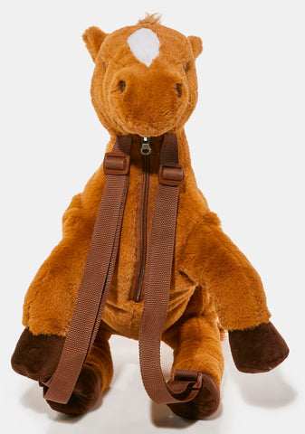 Horse Play Plush Backpack