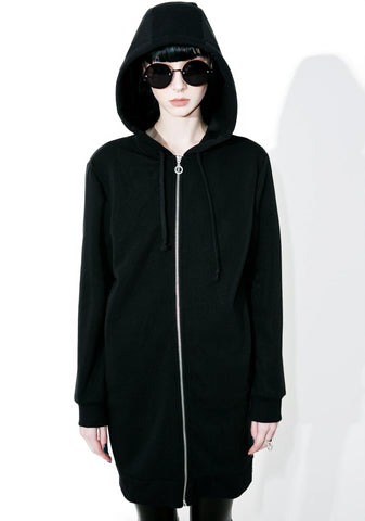 Emily Long Zip-Up Hoodie