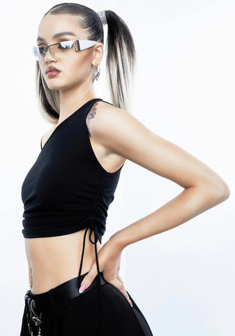 Don't Stop The Music One Shoulder Top